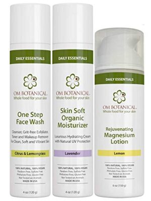 Organic Skin Care Daily Essentials Kit - One Step Face Wash