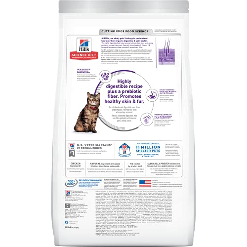 Hill's Science Diet Dry Cat Food, Adult, Sensitive Stomach