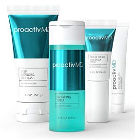 ProactivMD Adapalene Gel Acne Kit - Complete Skincare Regimen with Retinol Moisturizer and Toner, Deep Cleansing Exfoliating Acne Face Wash, Balancing Toner, Daily Oil Control with SPF 30.