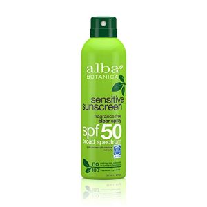 Alba Botanica Fragrance Free Clear Spray Sensitive SPF 50