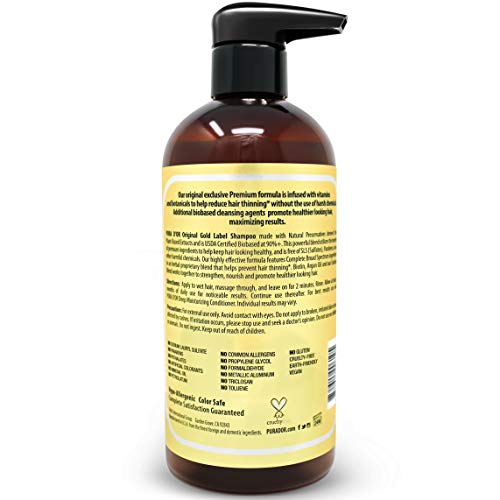 PURA D'OR Original Gold Label Anti-Thinning Biotin Shampoo