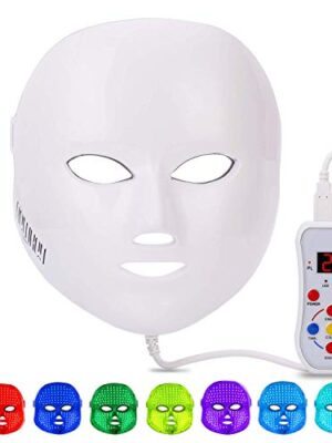 Led Face Mask Light Therapy, NEWKEY 7 Led Light
