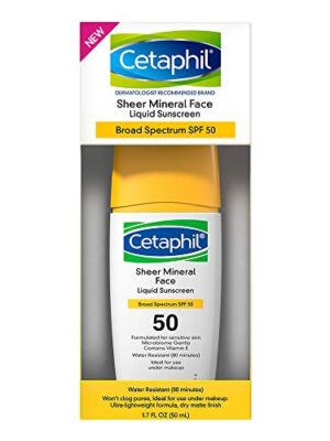 Cetaphil Sheer 100% Mineral Liquid Sunscreen for Face