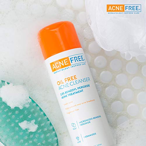 Benzoyl Peroxide and Glycolic Acne-Free Oil-Free Acne Cleanser