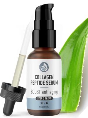 Foxbrim Naturals Collagen Peptide Complex Serum - Natural anti-aging formula with peptides and hydration for youthful, smooth skin