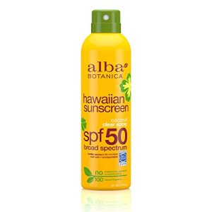 Alba Botanica Hawaiian SPF 50 Nourishing Coconut Clear Spray
