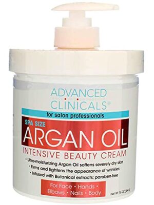Get Youthful and Radiant Skin with Superior Clinicals Spa Size Pure Argan Oil Intensive Beauty Cream - The Ultimate Solution for Aging Skin and Dryness (16oz).