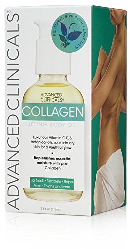Advanced Clinicals Collagen Lifting Body Oil with Vitamin C