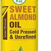 Pure Cold Pressed Sweet Almond Oil - Big 32 fl oz Bottle