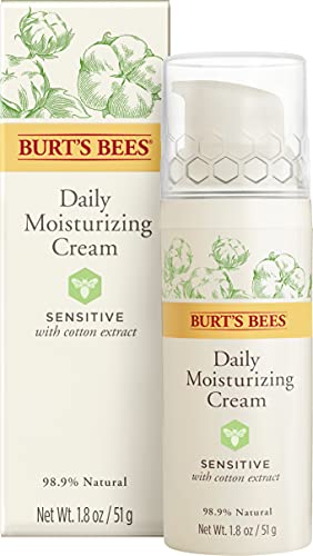 Burt's Bees Daily Face Moisturizer Cream for Sensitive Skin