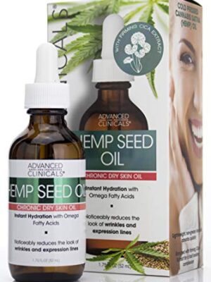 Advanced Clinicals Hemp Seed Oil for Face.