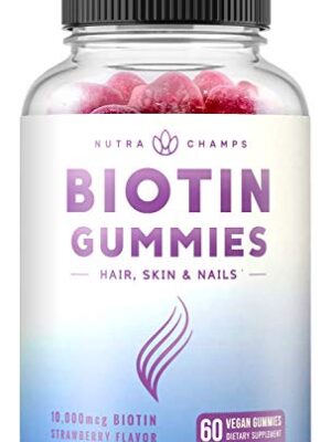 Biotin Gummies 10,000mcg Highest Potency for Healthy Hair