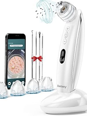 Blackhead Remover Vacuum with Camera - Upgraded Electrical Vacuum Pore Cleaner for Acne, Grease, and Comedone. WiFi Visual App for easy operation and rechargeable for convenient use. A perfect gift for both women and men.