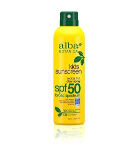 Alba Botanica Tropical Fruit Clear Spray Kids SPF 50 Sunscreen
