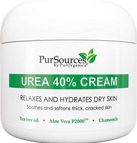 PurOrganica Urea 40% Foot Cream – With Pumice Stone and Brush