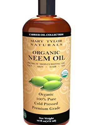 Organic Neem Oil (16 oz), USDA Certified, Cold Pressed