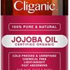 USDA Organic Jojoba Oil 16 oz with Pump, 100% Pure