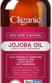 USDA Organic Jojoba Oil 16 oz with Pump, 100% Pure