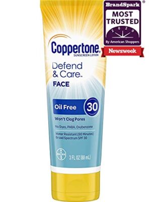 Coppertone Defend, Care Oil Free Sunscreen Face Lotion