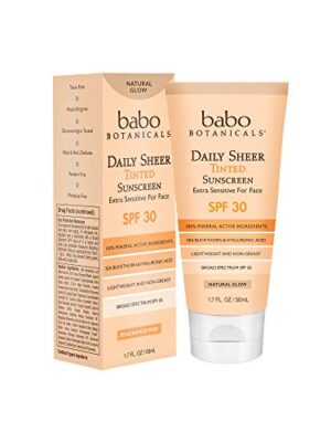Babo Botanicals Daily Sheer Moisturizing Mineral Tinted Sunscreen SPF 30