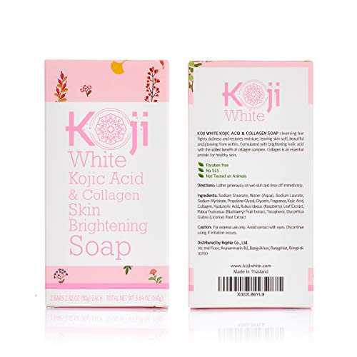 Koji White Kojic Acid, Collagen Skin Brightening Soap