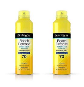 Beach Defense Body Spray Sunscreen with Broad Spectrum SPF 70