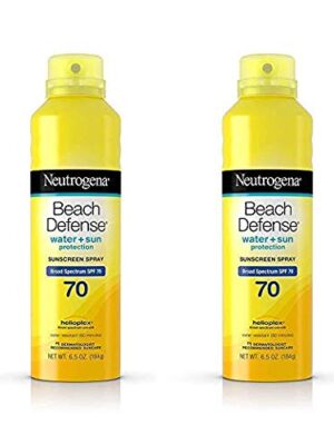 Beach Defense Body Spray Sunscreen with Broad Spectrum SPF 70