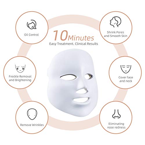 Transform Your Skin with LED Masks Light Treatment - 7 Color Rejuvenation for Anti-Aging and Facial Care