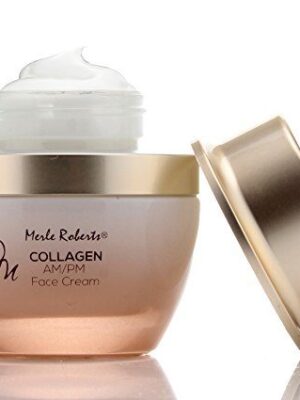 Revitalize Your Skin with Merle Roberts Day and Night Face Cream: Collagen-Infused Anti-Aging Formula for Smooth, Even, and Hydrated Skin - 1 fl oz (30ml) Jar
