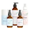 Full Face Routine Skincare Bundle - Glycolic Acid Facial Cleanser