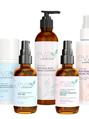 Full Face Routine Skincare Bundle - Glycolic Acid Facial Cleanser