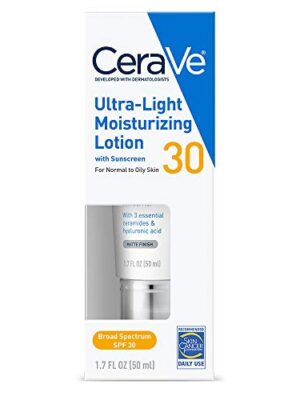 CeraVe Moisturizing Lotion SPF 30, Sunscreen and Face Moisturizer