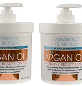 Advanced Clinicals Spa Size Pure Argan Oil Intensive Beauty Cream.