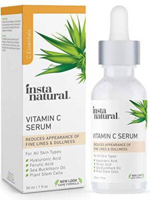 InstaNatural Vitamin C Serum with Hyaluronic Acid, Vit E