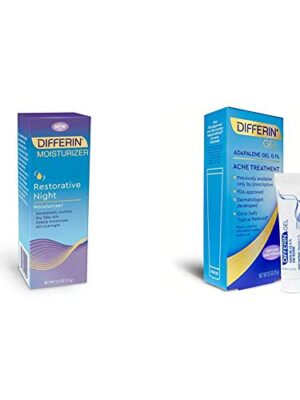 Differin Restorative Night Moisturizer and Adapalene Gel