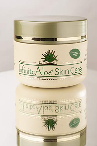 Complete Skin Care Set - Natural Aloe Face and Body Cream, Moisturizer for Dry Skin with Collagen, Peptides, Hyaluronic Acid, Green Tea, Rosehip Oil, and More - Fragrance-Free (2) 8oz + (2) 0.5oz
