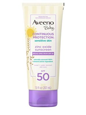 Aveeno Baby Continuous Protection Zinc Oxide Mineral Sunscreen Lotion