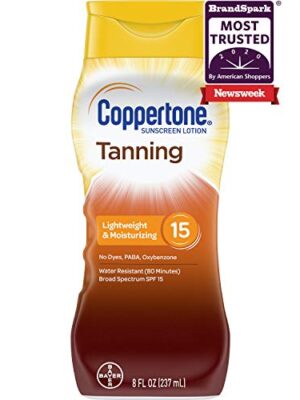 Coppertone Tanning Sunscreen Lotion Broad Spectrum SPF 15