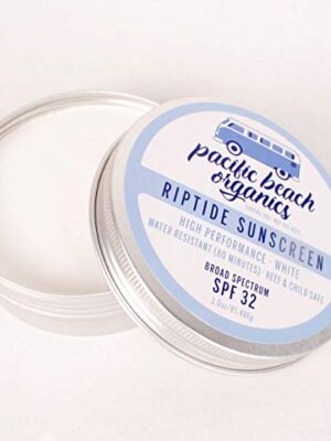Riptide Sunscreen White . SPF 32, Reef Safe, Very Water Resistant