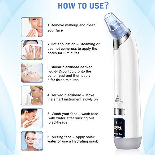 Rechargeable Blackhead Remover Vacuum for Whitehead and Blackheads Removal