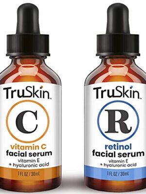 TruSkin Day-Night Anti Aging Duo, Retinol Serum, Vitamin C