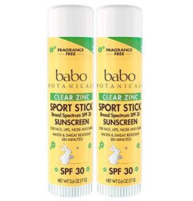 Babo Botanicals Clear Zinc Sport Sunscree Stick SPF 30