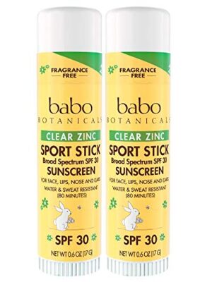 Babo Botanicals Clear Zinc Sport Sunscree Stick SPF 30
