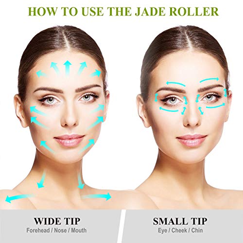 Anti-aging Face Jade Roller and Gua Sha Massage Tool Set