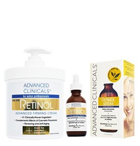Advanced Clinicals 2 piece retinol skin care set.