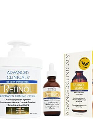 Advanced Clinicals 2 piece retinol skin care set.