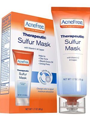 Acne Free Sulfur Mask 1.7 oz Acne Treatment for Clearing Acne