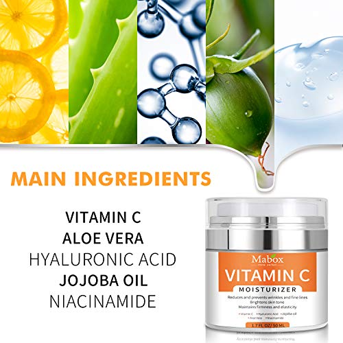 Mabox Vitamin C Skin Care Moisturizer Cream for Face and Body