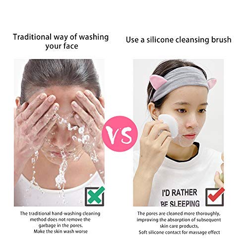 INKERLEE Soft Silicone Manual Facial Cleansing Brush