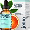 Tea Tree Oil and Vitamin C Acne-Clearing Serum - Clear Your Face, Body and Reduce Pores - Perfect Makeup Primer - Suitable for Beards (0.5oz).  